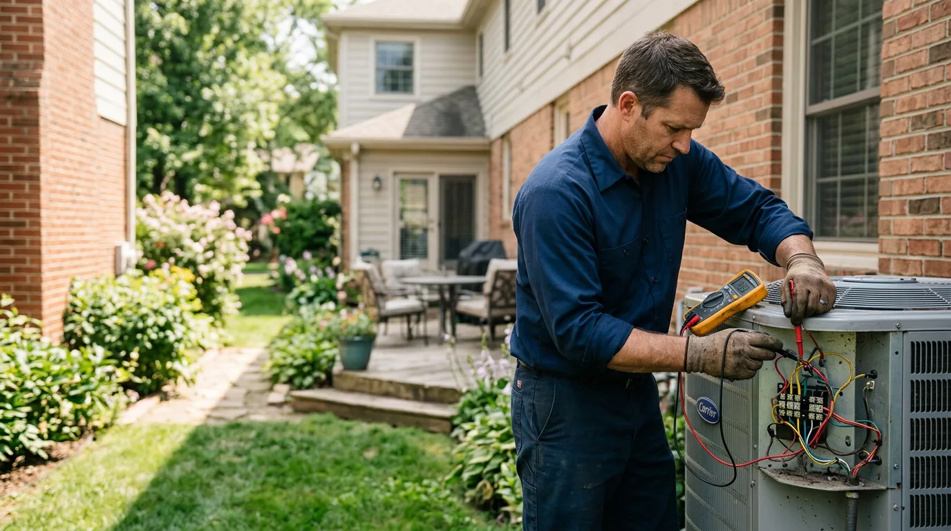 HVAC technician working near North Waterboro, ME